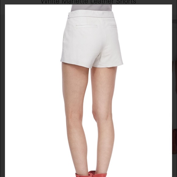 White lamb skin leather shorts super soft - Picture 2 of 2